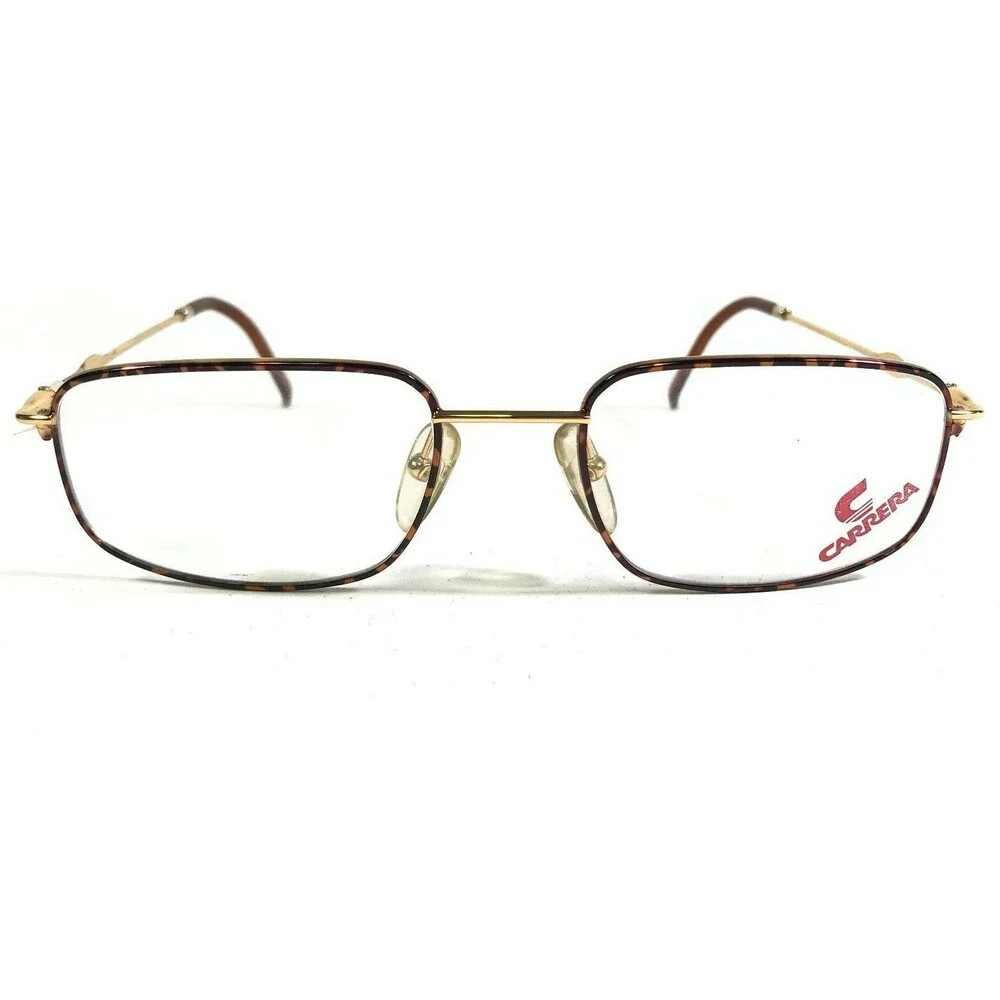Carrera Eyeglasses Frames 5762 41 Tortoise Gold Rectangular Full Rim 51-19-130